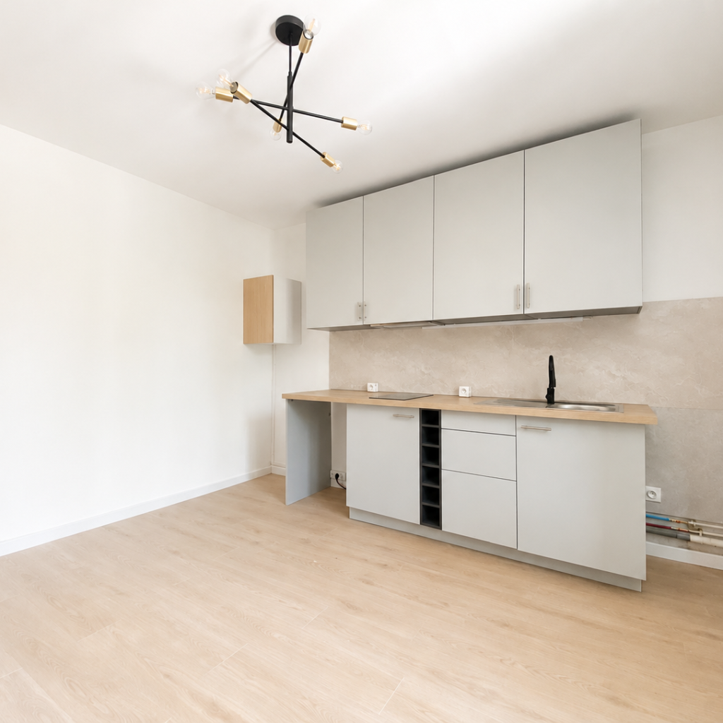 À louer   Charmant studio non meublé de 16 m2 en plein centr