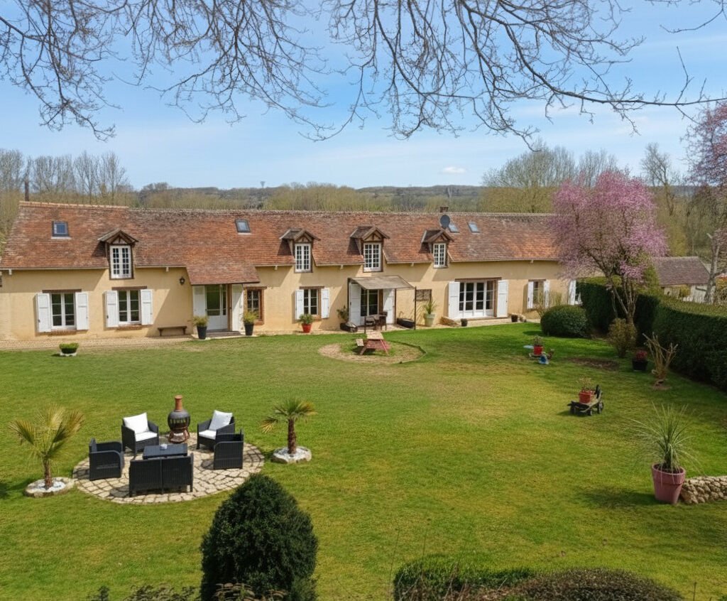 Belle maison familiale type longère avec dépendances.