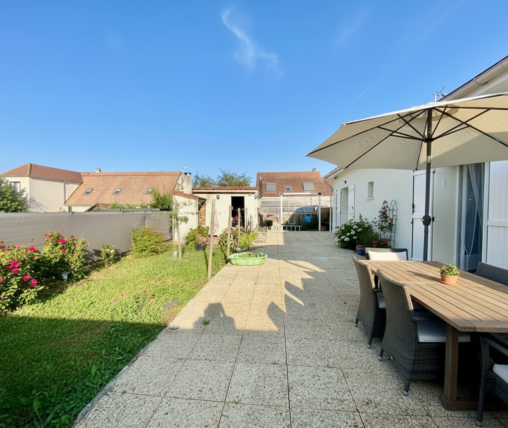 Maison plain pied lumineuse et calme 3 chambres VERNOUILLET