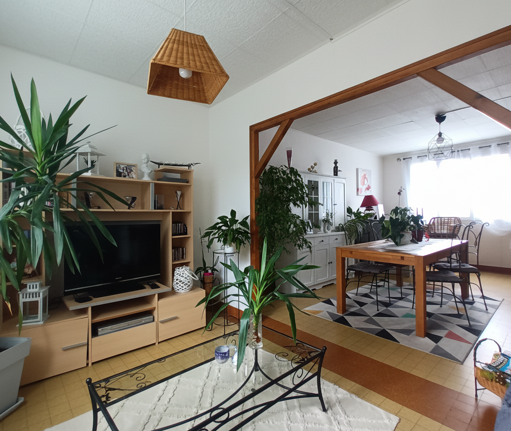 Maison mitoyenne 3 chambres .Accès rapide RN12
