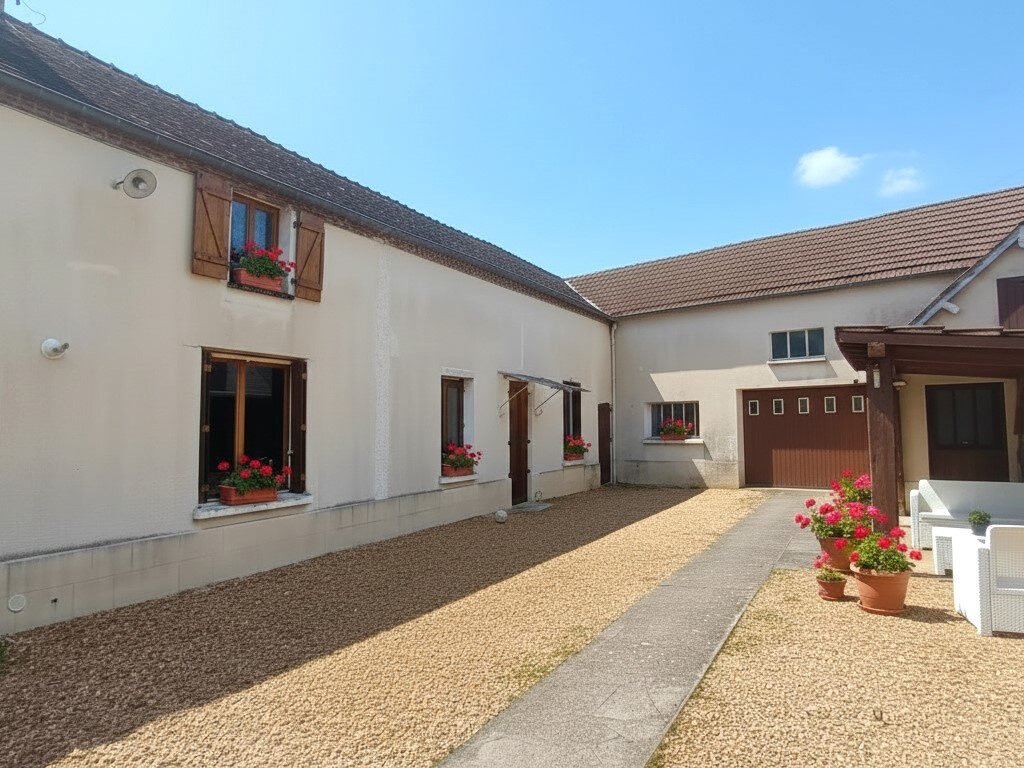 Maison avec grand terrain et très grand hangar Secteur Dreux
